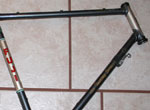 Photo of bare bicycle frame