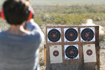 Photo - Target shooting outside Fort Stockton