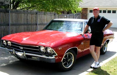 Tommy next to his 'new' 1969 Chevelle SS396